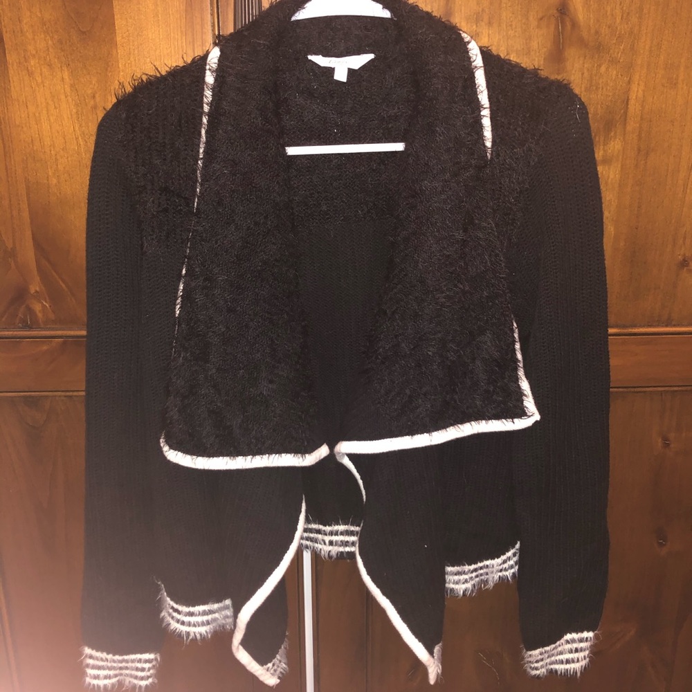 Black Candies sweater, size L, cardigan